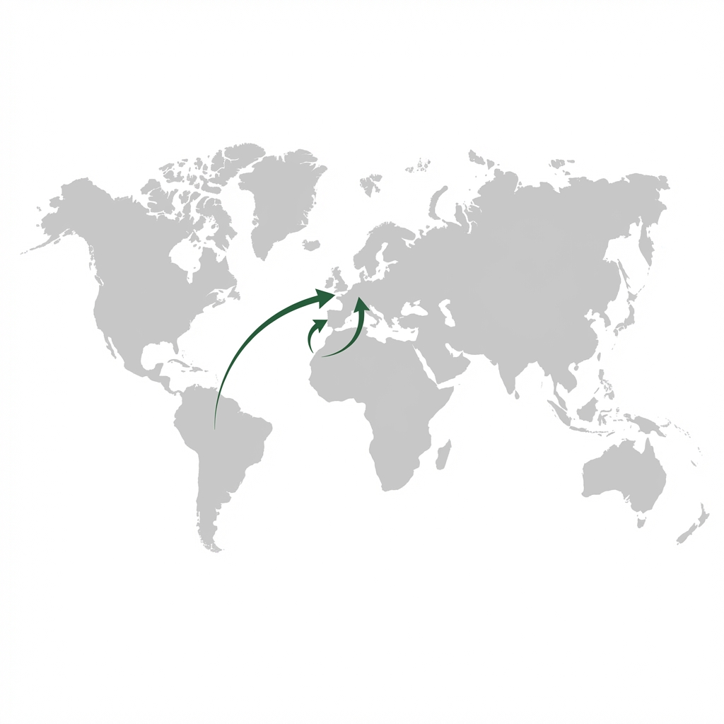 Global Export Flow Map